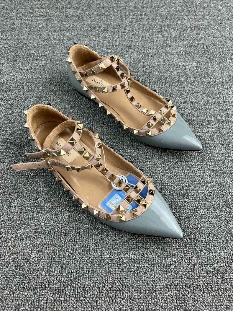 Valentino Valentino Flat Shoes with Studded Strap Size US 5.5 / EU 38 - 2 Thumbnail