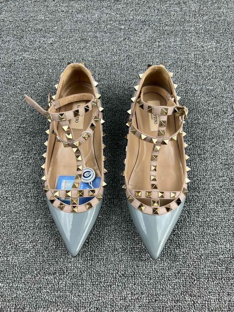 Valentino Valentino Flat Shoes with Studded Strap Size US 5.5 / EU 38 - 3 Thumbnail