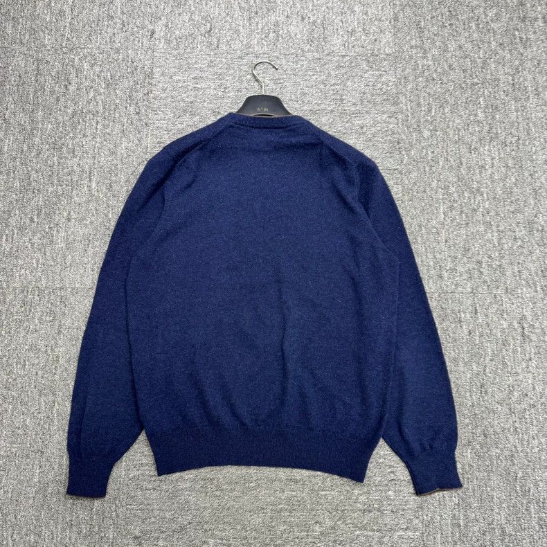 Brunello Cucinelli navy wool pullover sweater by brunello cucinelli Size US L / EU 52-54 / 3 - 2 Thumbnail