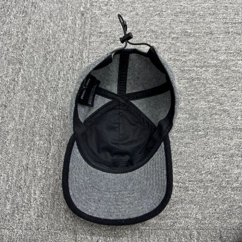 Miu Miu miumiu gray fleece duckbill cap Size ONE SIZE - 3 Thumbnail