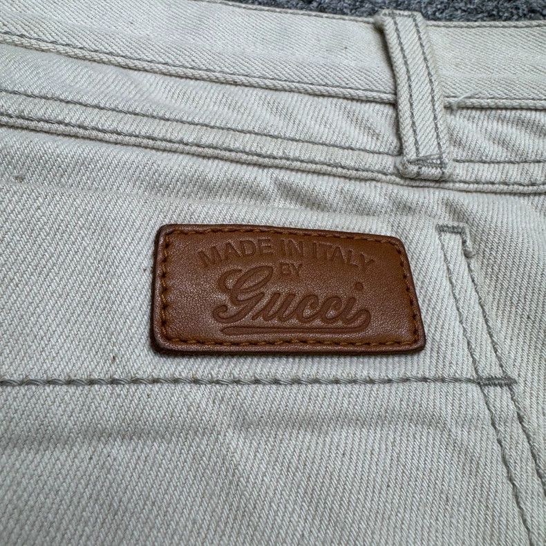 Gucci Gucci Beige Denim Shorts Size 52 Size US 44 / EU 60 - 4 Thumbnail