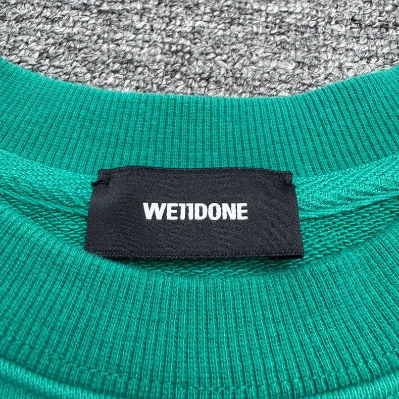 WE11DONE we11done green sweatshirt with logo details Size US S / EU 44-46 / 1 - 3 Thumbnail