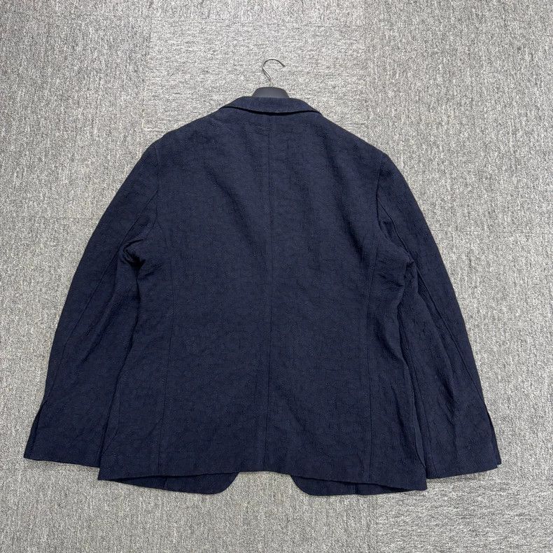 giorgio armani embossed pattern suit jacket