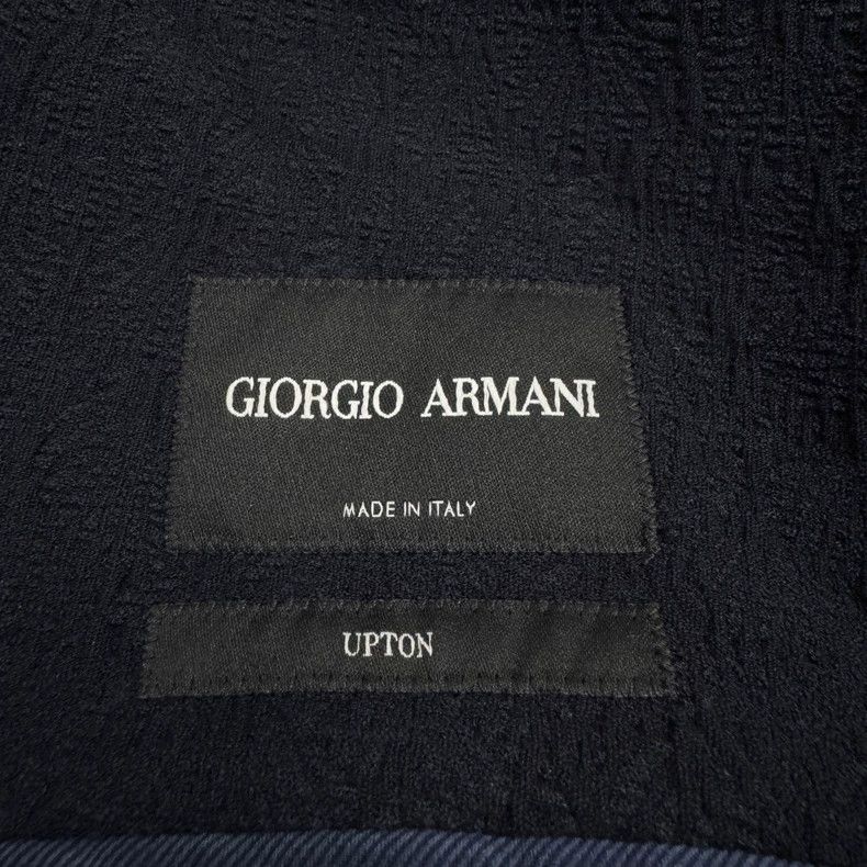 giorgio armani embossed pattern suit jacket