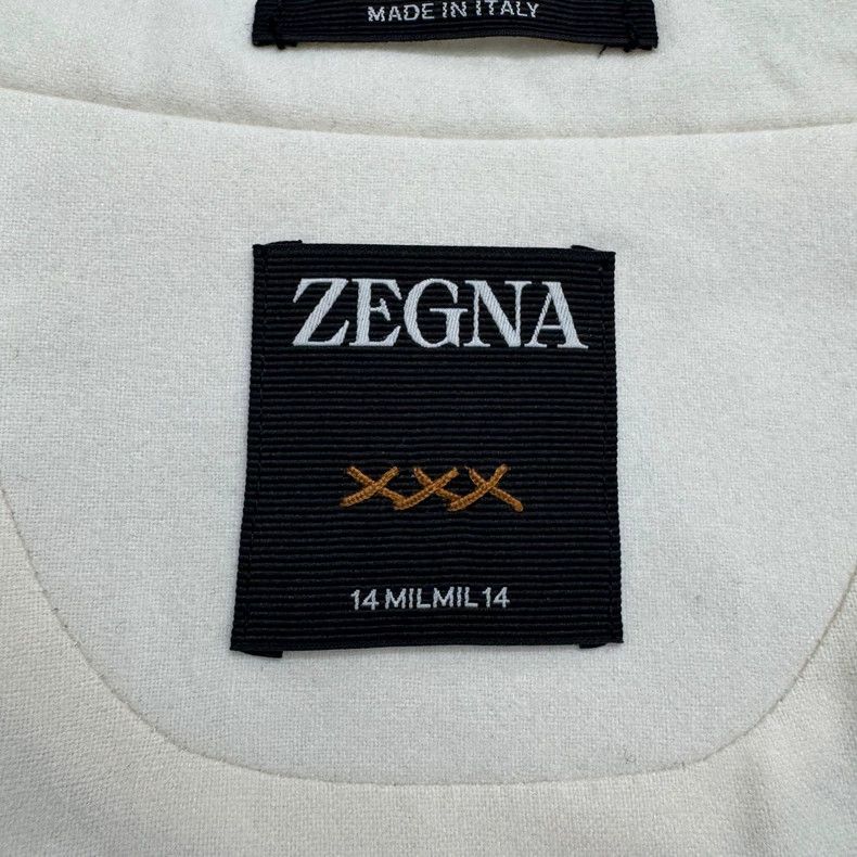 Ermenegildo Zegna ZEGNA Silk Wool Blend Cream Jacket Size US L / EU 52-54 / 3 - 3 Thumbnail