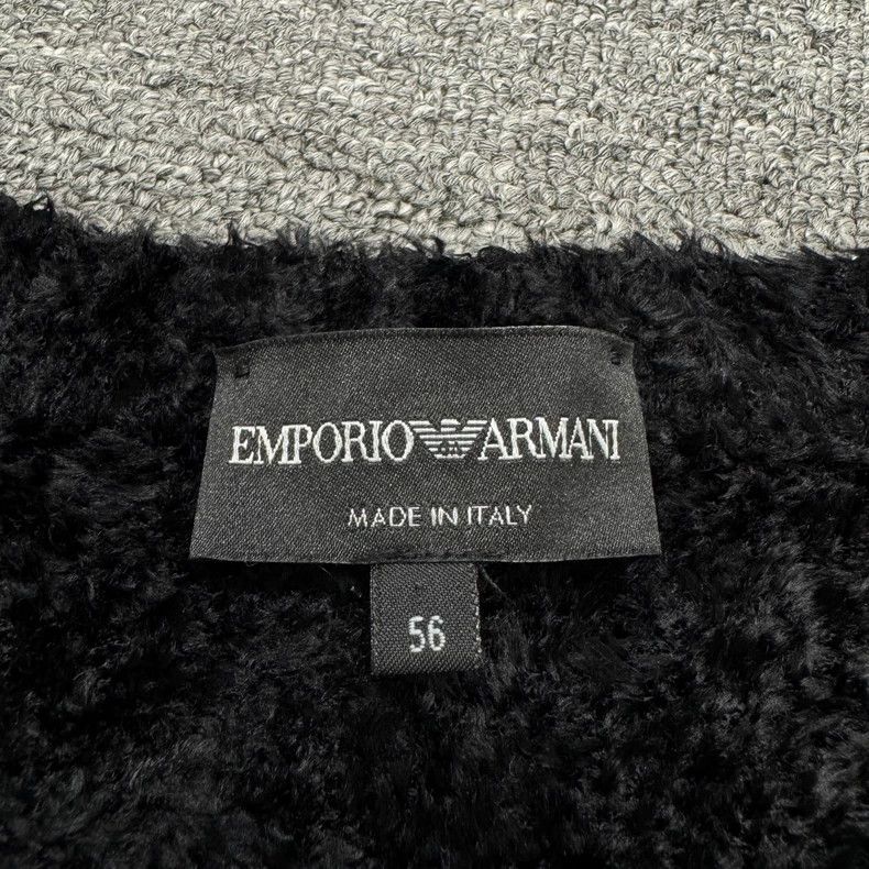 Emporio Armani black teddy style sweater from emporio armani Size US XXL / EU 58 / 5 - 3 Thumbnail