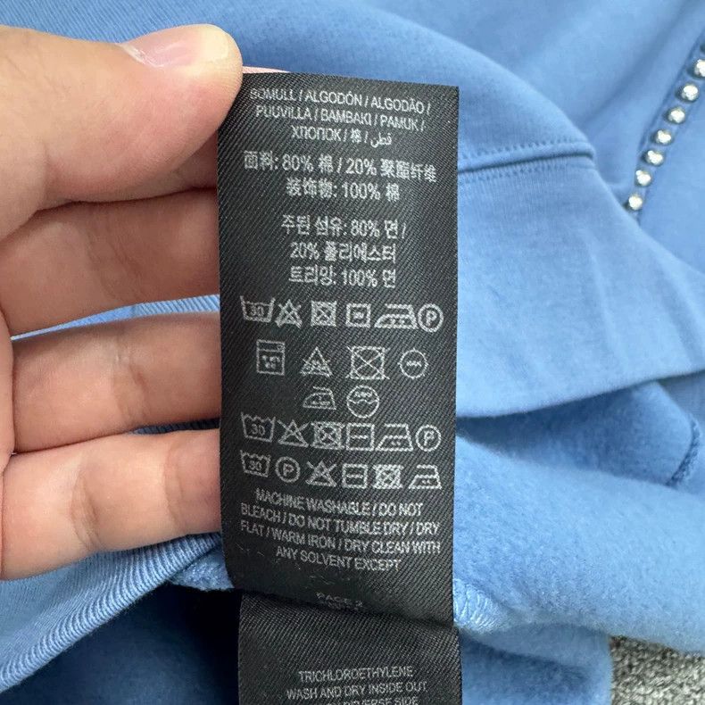 Burberry burberry blue sweatshirt with studs Size US L / EU 52-54 / 3 - 5 Thumbnail