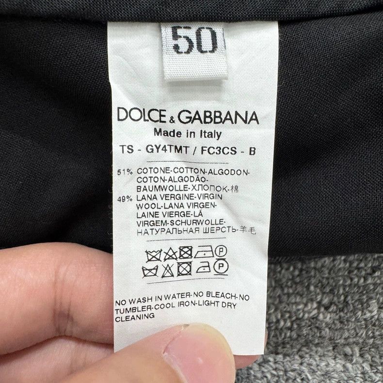 Dolce & Gabbana DG Button Wool Casual Trousers Size 50 Size US 44 / EU 60 - 4 Thumbnail