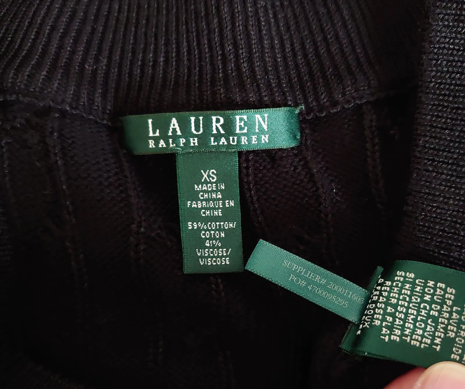 Ralph Lauren Ralph Lauren Cable knit Sweater Size XS / US 0-2 / IT 36-38 - 2 Thumbnail