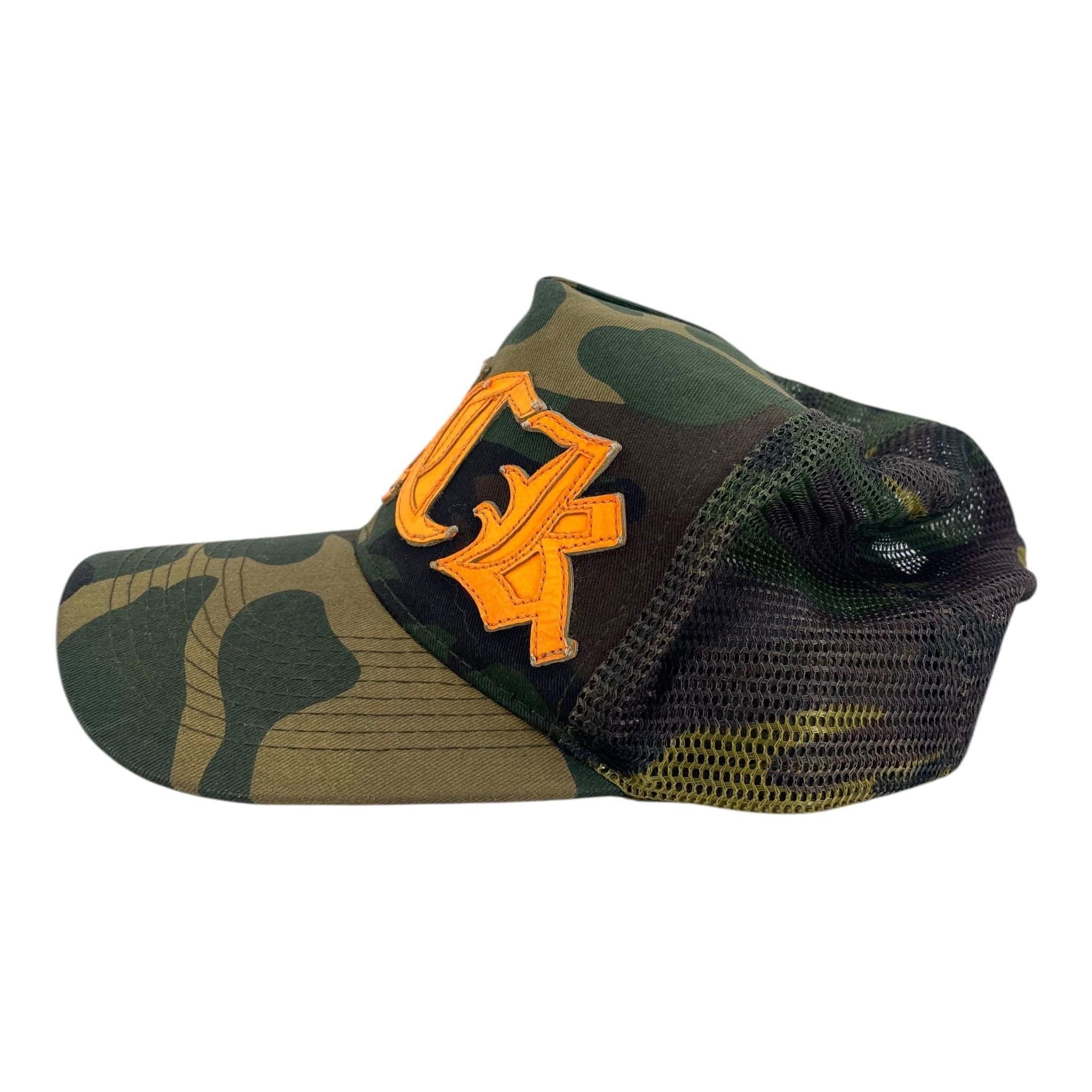 Chrome Hearts Vintage Fuck Patch Camo Orange Trucker Size ONE SIZE - 4 Thumbnail