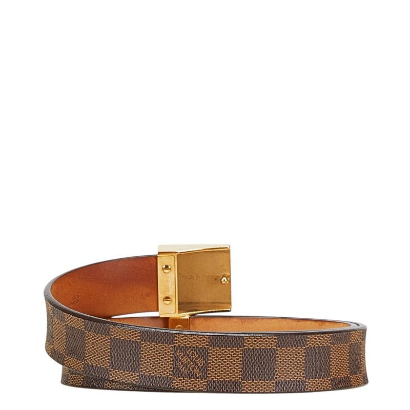 Louis Vuitton Louis Vuitton Louis Vuitton Sangle Carre Damier Belt Canvas Other M6802 DUTY FREE for USA Size ONE SIZE - 3 Thumbnail