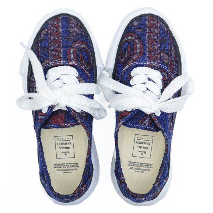 Other Other MIHARA YASUHIRO B03FW707 Jacquard Canvas Low Cut Sneakers Canvas Shoes B03FW707 DUTY FREE for USA Size ONE SIZE - 3 Thumbnail