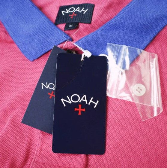 Other Other NOAH NYC Contrast Collar Pique Poloshirt Cotton Top Cotton Tops 24071122001510 DUTY FREE for USA Size ONE SIZE - 3 Thumbnail