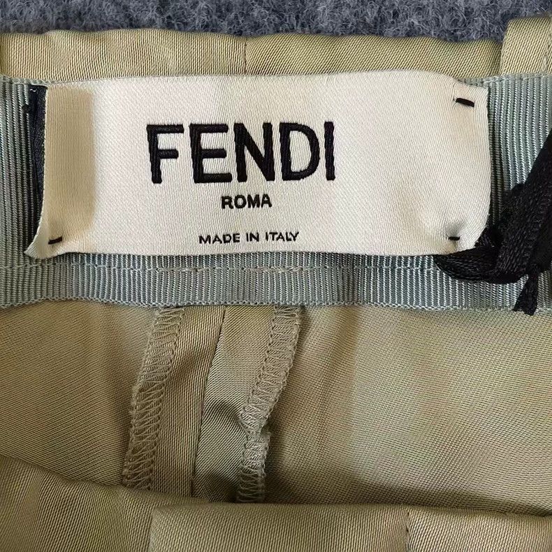 Fendi Fendi Women's Pleated Cargo Pants in Light Green Size US 36 / EU 52 - 3 Thumbnail