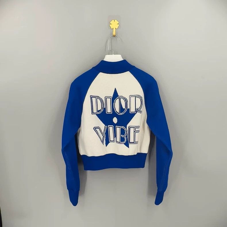 Dior dior vibe blue logo cropped jacket Size US S / EU 44-46 / 1 - 2 Thumbnail
