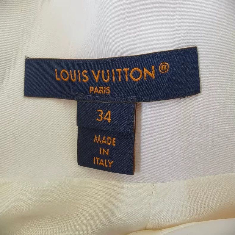 Louis Vuitton louis vuitton ruffled mini skirt in beige Size US 34 / EU 50 - 3 Thumbnail