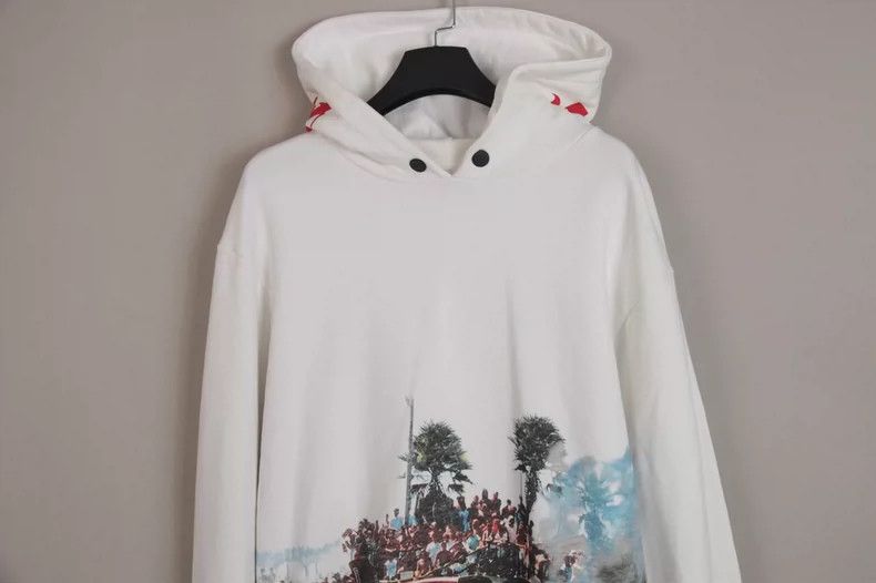 Palm Angels palm angels white graphic hoodie oversized Size US S / EU 44-46 / 1 - 2 Thumbnail