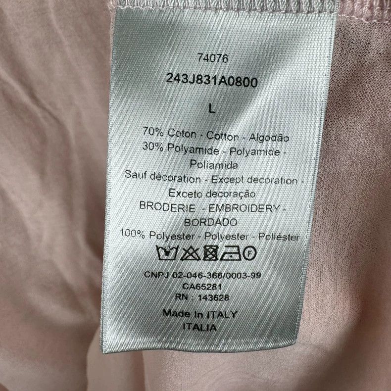Dior pink long sleeve polo shirt by Dior Size US L / EU 52-54 / 3 - 6 Thumbnail