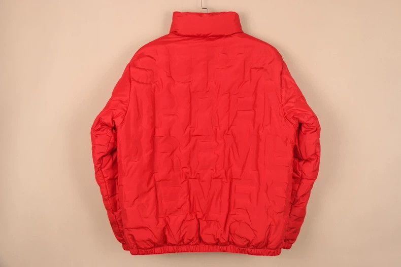 Supreme supreme red logo embossed down jacket Size US M / EU 48-50 / 2 - 3 Thumbnail