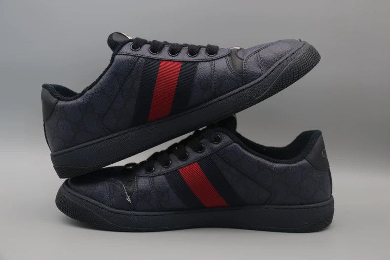 Gucci gucci screener gg men's sneakers blue black Size US 8 / EU 41 - 2 Thumbnail