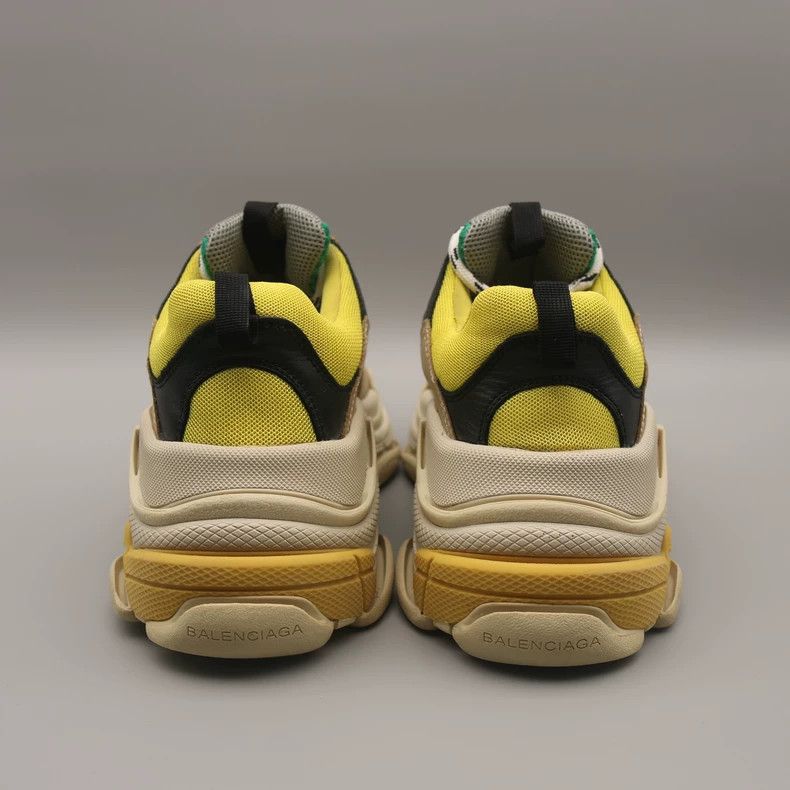 Balenciaga Balenciaga Triple-S Dad Sneakers Yellow Green Size US 7.5 / EU 40-41 - 5 Thumbnail