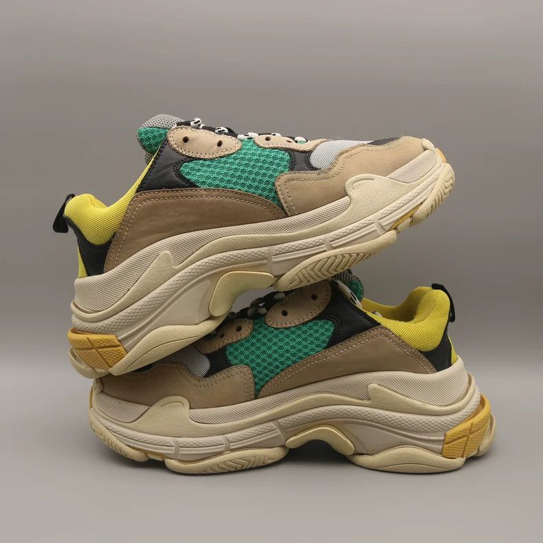 Balenciaga Balenciaga Triple-S Dad Sneakers Yellow Green Size US 7.5 / EU 40-41 - 2 Thumbnail