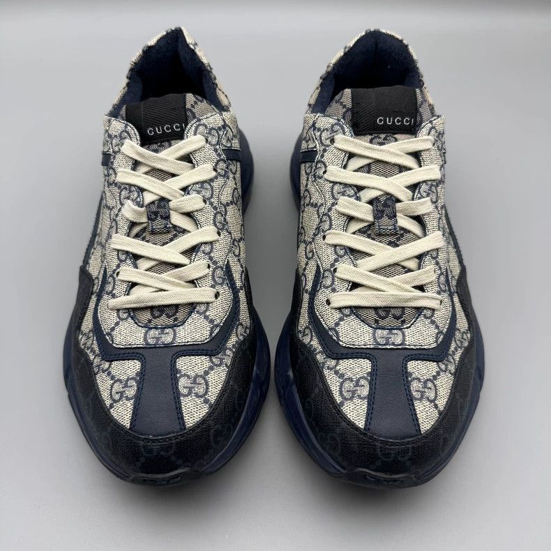 Gucci gucci rhyton dad shoes in black blue Size US 8.5 / EU 41-42 - 4 Thumbnail