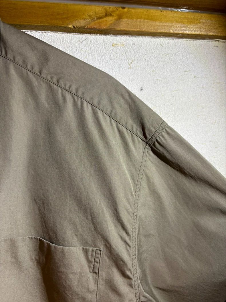 Dries Van Noten light gray drawstring hem button-up shirt Size US XS / EU 42 / 0 - 4 Thumbnail