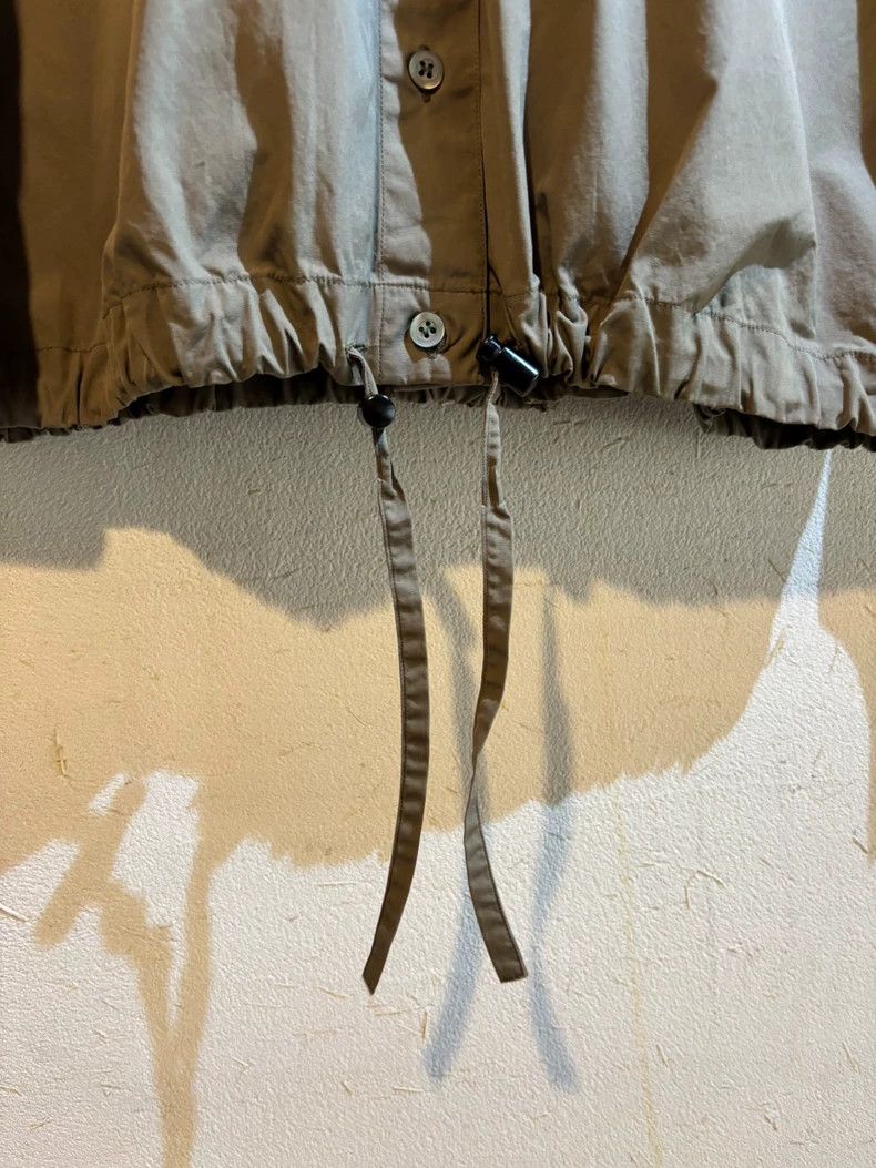 Dries Van Noten light gray drawstring hem button-up shirt Size US XS / EU 42 / 0 - 7 Thumbnail