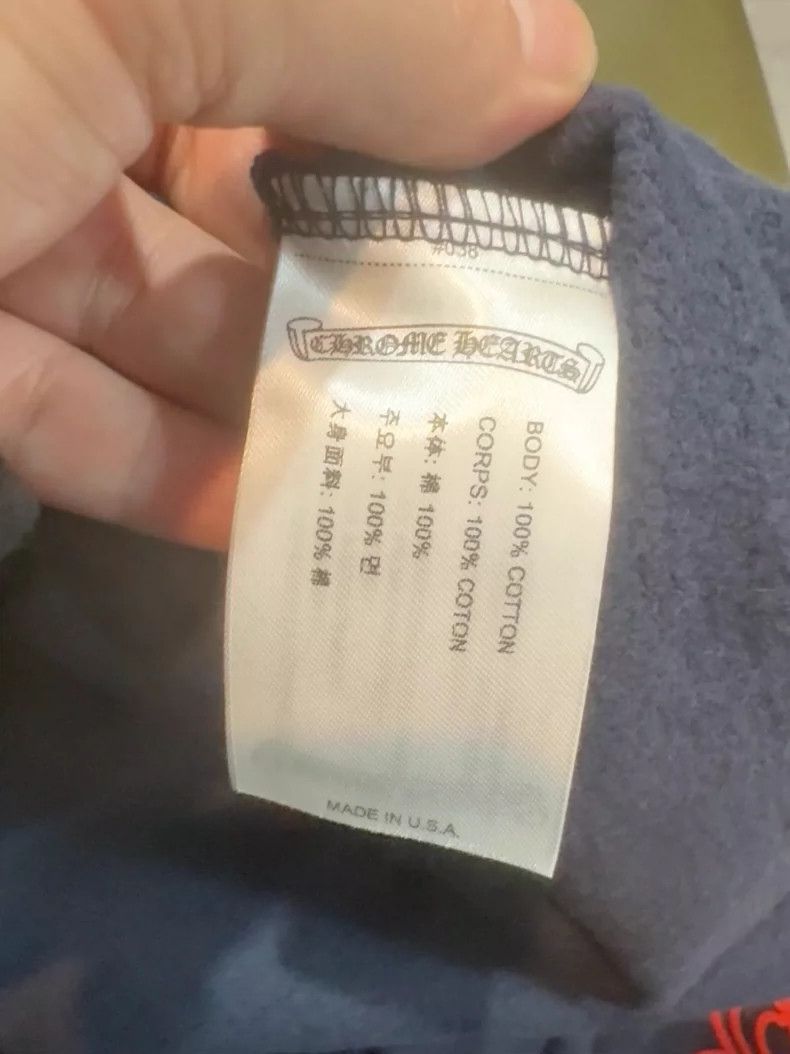 Chrome Hearts chrome hearts navy blue hoodie with logo Size US M / EU 48-50 / 2 - 6 Thumbnail