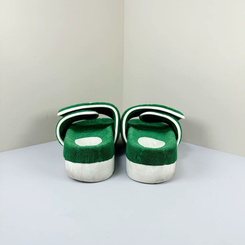Gucci gucci adidas green slide sandals size 8 Size US 8 / EU 41 - 3 Thumbnail