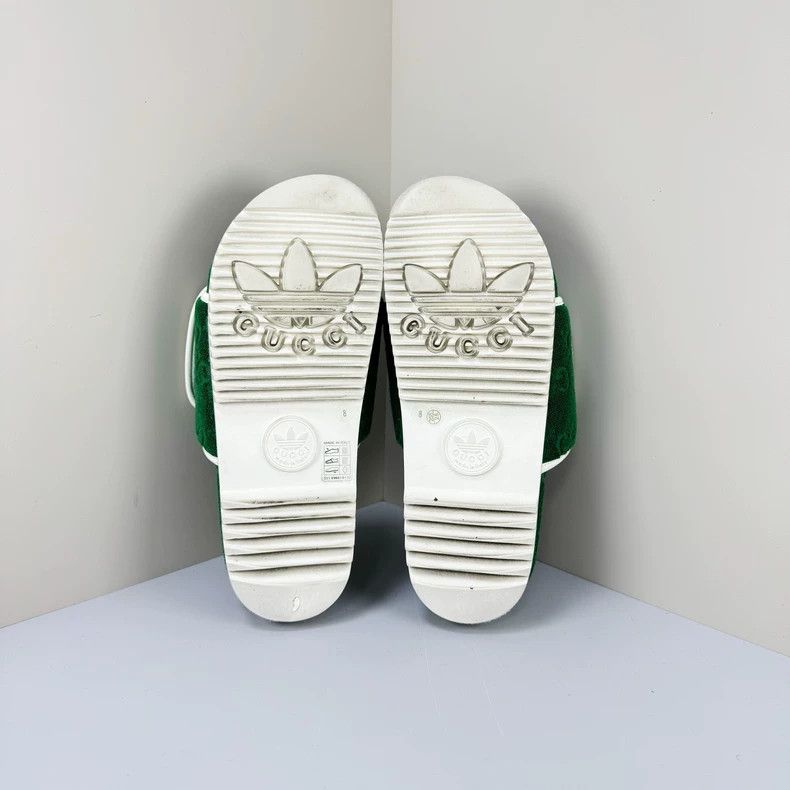 Gucci gucci adidas green slide sandals size 8 Size US 8 / EU 41 - 5 Thumbnail