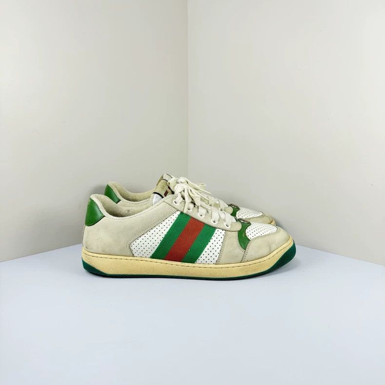 Gucci gucci retro green red striped sneakers size 7 Size US 7 / EU 40 - 4 Thumbnail