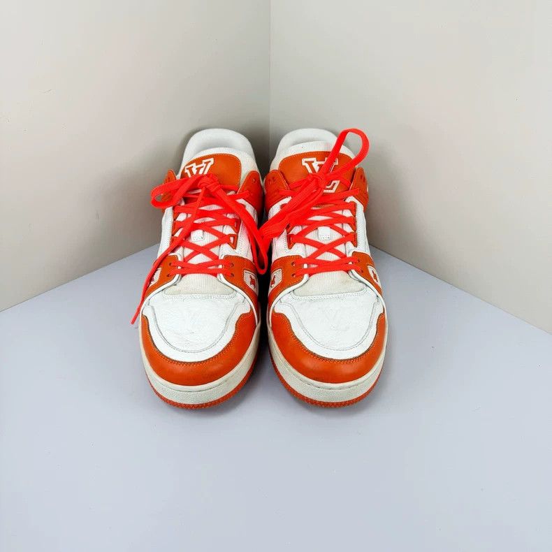 Louis Vuitton louis vuitton red and white trainer sneakers Size US 9 / EU 42 - 2 Thumbnail