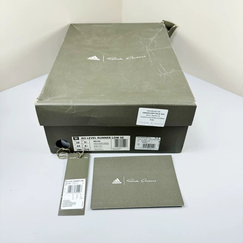 Rick Owens rick owens x adidas leather casual sneakers Size US 10.5 / EU 43-44 - 6 Thumbnail