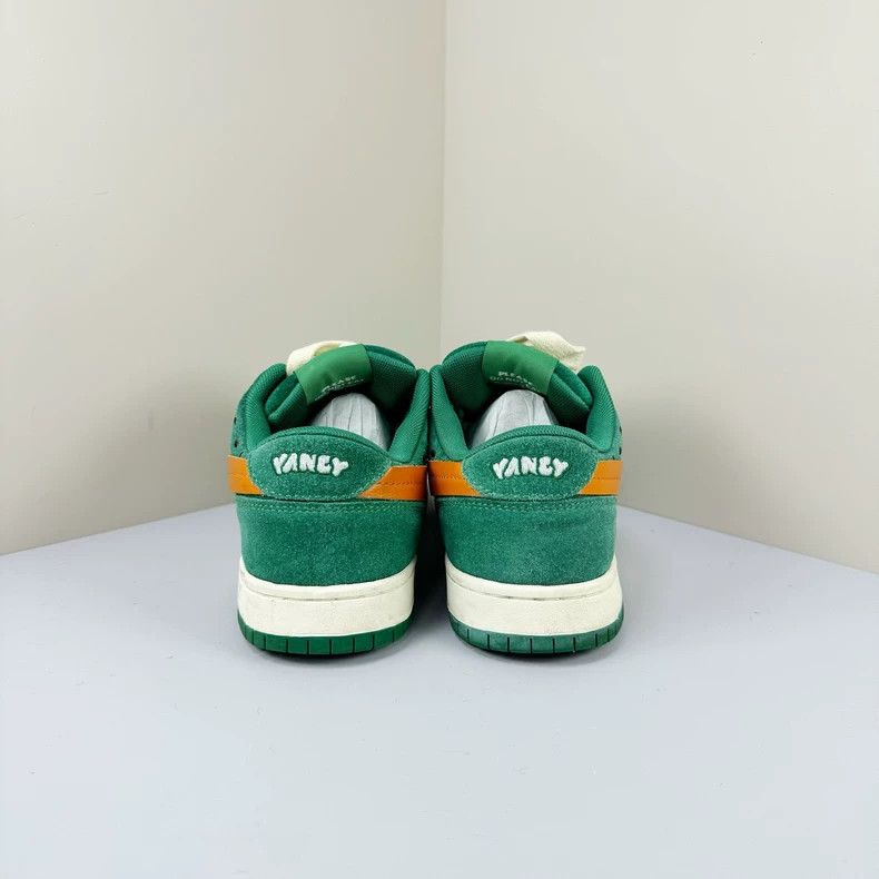 Adidas green casual sneakers with orange accents Size US 8 / EU 41 - 3 Thumbnail