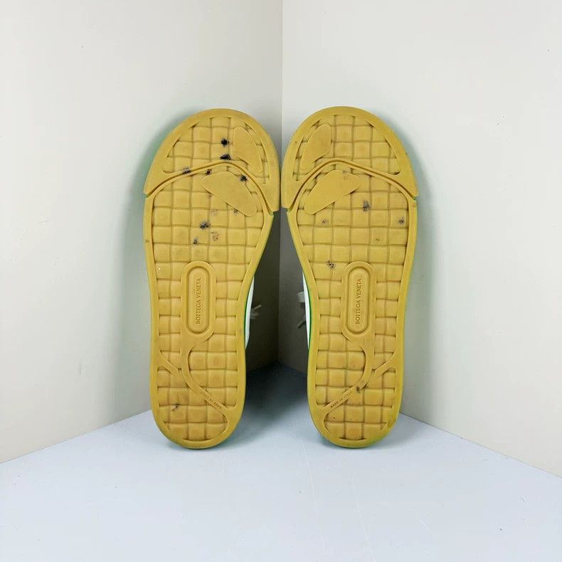 Bottega Veneta Bottega Veneta White Green Canvas Sneakers Size 41 Size US 8 / EU 41 - 5 Thumbnail