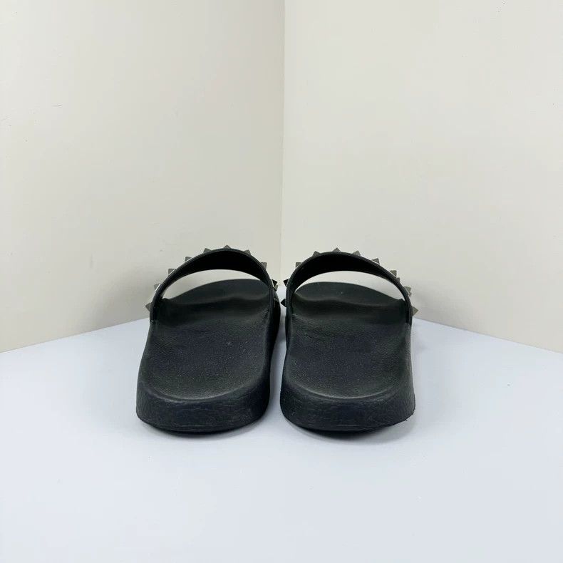 Valentino valentino black studded slide sandals size 44 Size US 10 / EU 43 - 3 Thumbnail