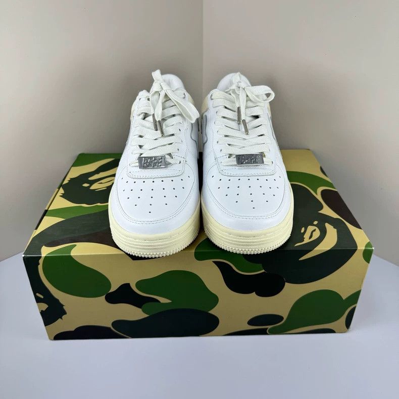 Bape bape sta white casual sneakers size 9.5 Size US 9.5 / EU 42-43 - 2 Thumbnail