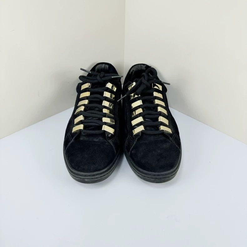 Jimmy Choo black suede casual sneakers by jimmy choo Size US 11 / EU 44 - 2 Thumbnail