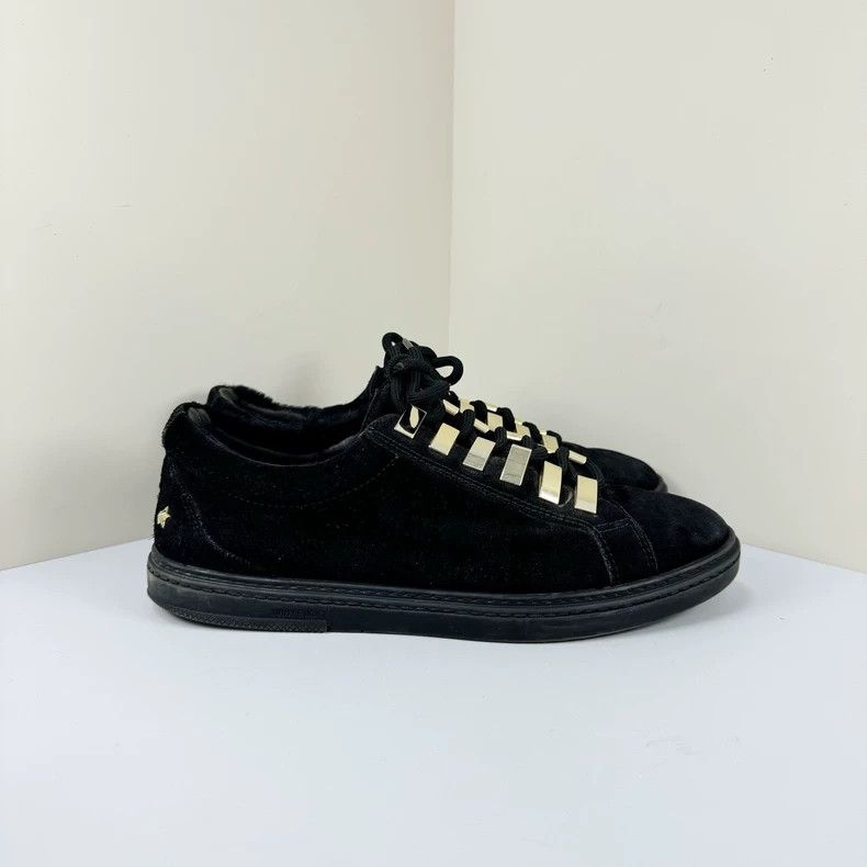 Jimmy Choo black suede casual sneakers by jimmy choo Size US 11 / EU 44 - 4 Thumbnail