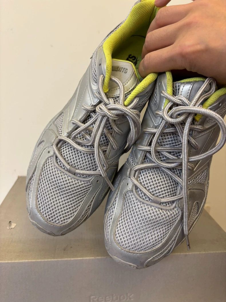 Vetements vetements x reebok silver dmx sneakers Size US 10 / EU 43 - 5 Thumbnail