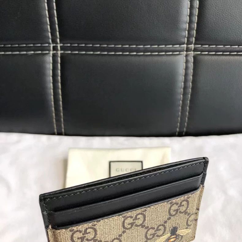 Gucci Gucci bee print double-sided cardholder Size ONE SIZE - 3 Thumbnail