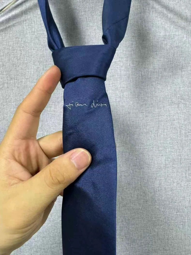 Dior dior navy blue tie Size ONE SIZE - 3 Thumbnail