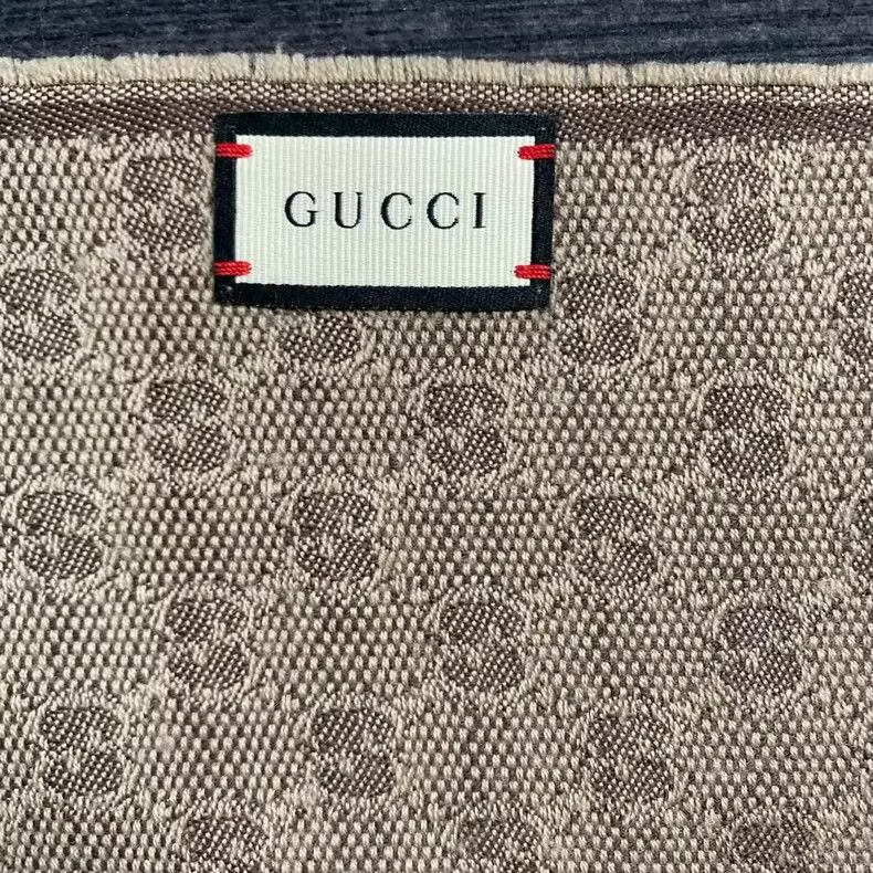 Gucci gucci red green stripe patterned scarf Size ONE SIZE - 3 Thumbnail