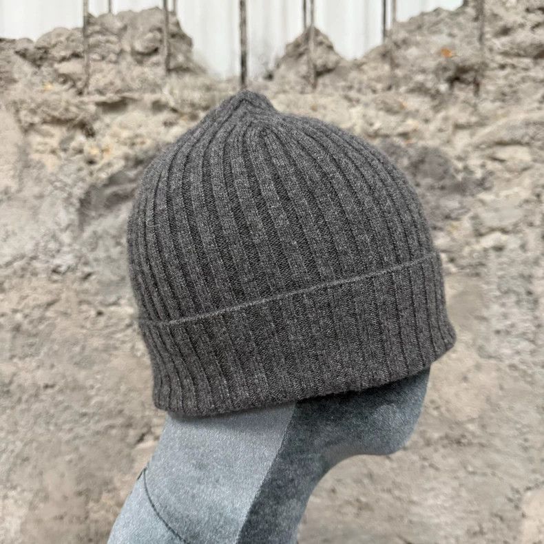 Chrome Hearts gray knitted beanie with cross logo Size ONE SIZE - 4 Thumbnail