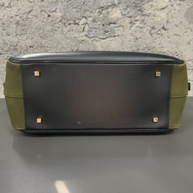 Valextra Valextra Serie Handbag in Black and Green Size ONE SIZE - 5 Thumbnail