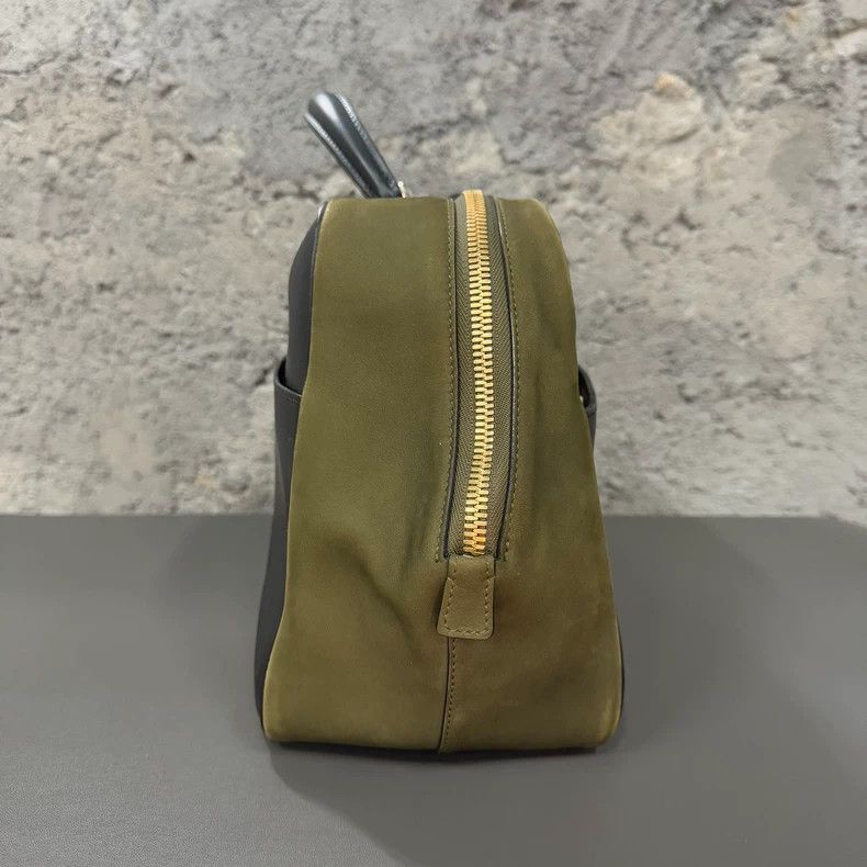 Valextra Valextra Serie Handbag in Black and Green Size ONE SIZE - 4 Thumbnail