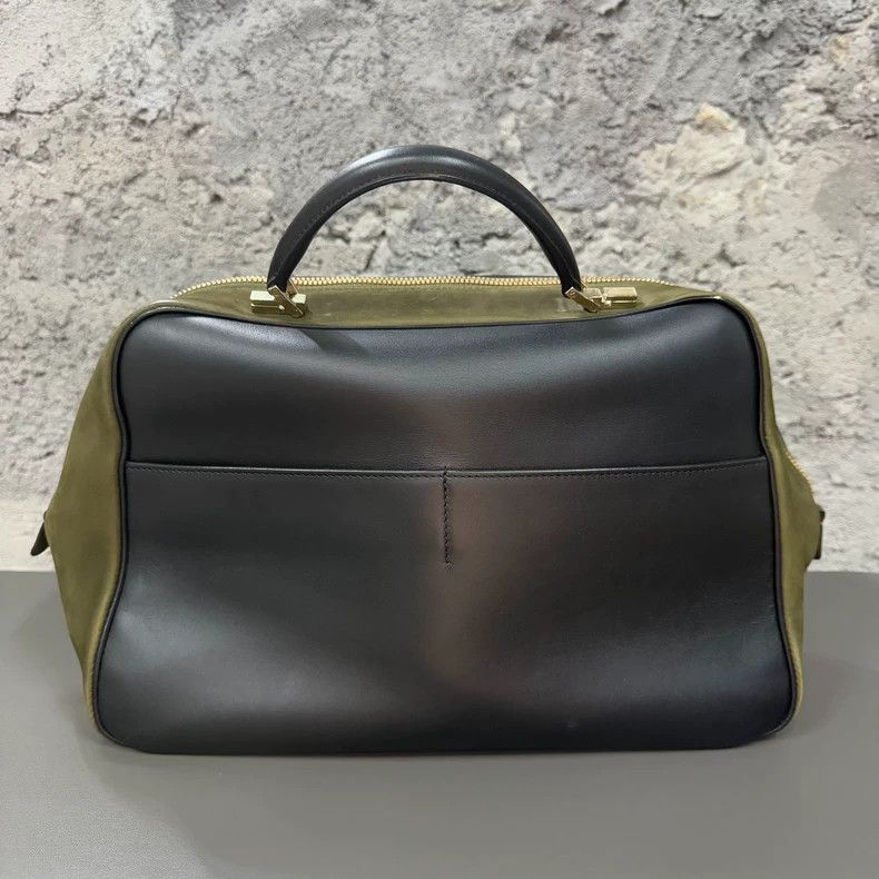 Valextra Valextra Serie Handbag in Black and Green Size ONE SIZE - 2 Thumbnail