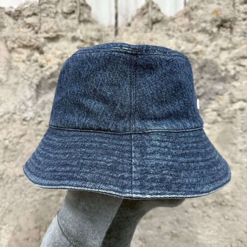 Miu Miu miu miu denim embroidered logo bucket hat Size ONE SIZE - 4 Thumbnail
